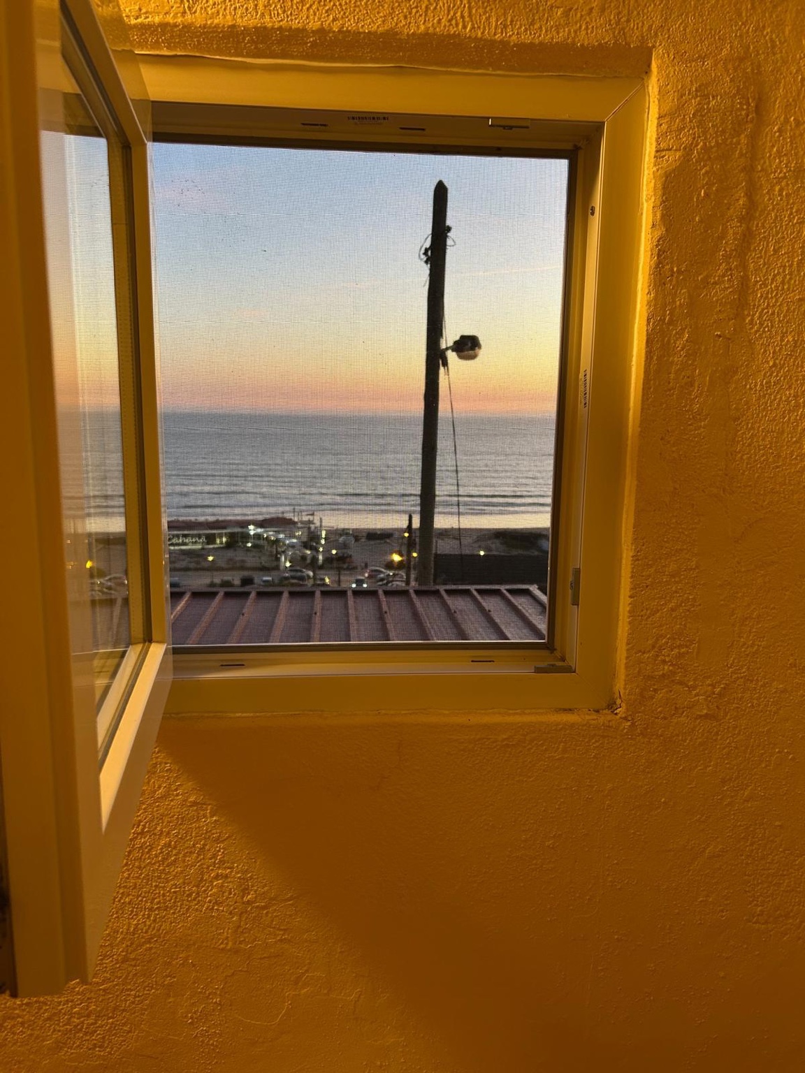 Vista para o Atlântico a partir do quarto independente